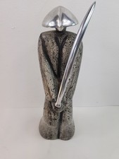 Modern Art Deco Samurai Warrior Sculpture