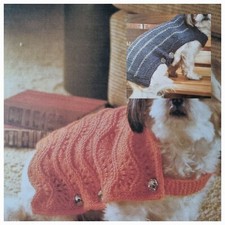 DOG COAT KNITTING PATTERNS 1 x