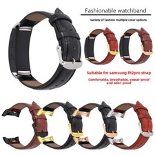 Watch Strap for Samsung Gear Fit2 Pro R360 Head Leather Cowhide Replacement Band