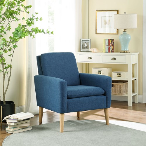 High back armchair with - back,