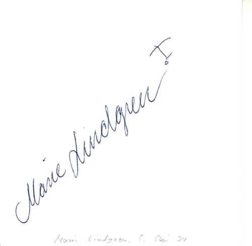 Marie lindgren 1992 and - lindgren, (swe)