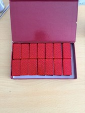 Rare Dominoes Set Red Colour
