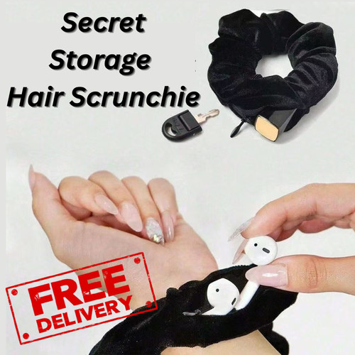 Secret hair scrunchie hidden - secret,