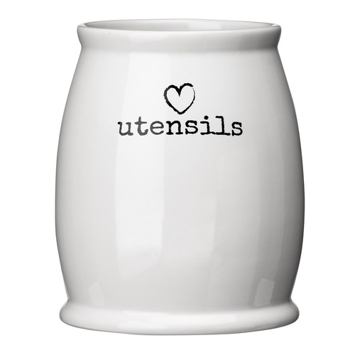 White dolomite charm utensil - white,