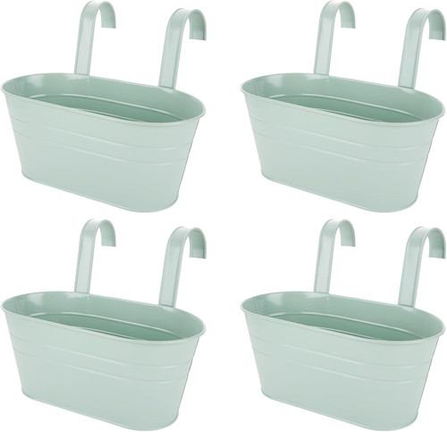 Metal hanging flower pots - metal,