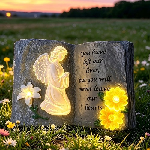 Lifemet solar book angel - book,