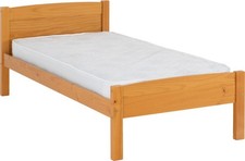 Amber Solid Pine Bed Frame –