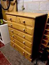 Solid Pine Chest of 7 Drawers