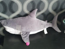 Dunelm Large Shark With Fish Soft Toy - 27"