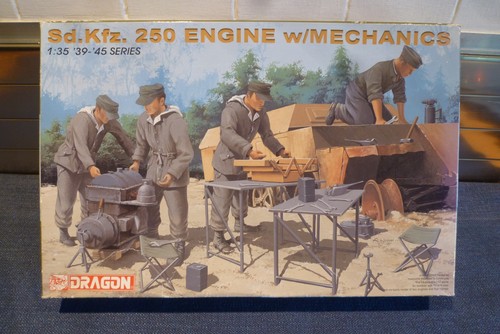 Dragon kfz 250 engine - 1/35,