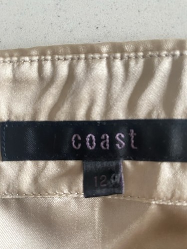 Coast strapless satin pleated - strapless,