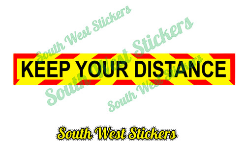 Keep your distance stickers - your,