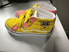 VANS Sk8-Mid Reissue V SpongeBob Square Pants Shoes UK Kids 12.5