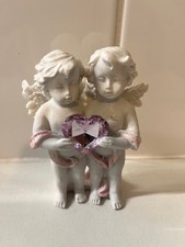 Pair of Resin Standing Cherubs