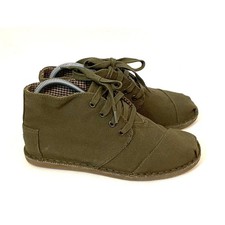 TOMS Desert Botas Chukka Boots Army Green Men's 7/Women's 8.5