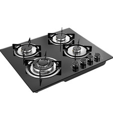 4 Burners Gas Hob 8KW Tempered