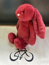 Jellycat - Christmas - Bashful Redcurrant Bunny - Soft Red Rabbit - Small / New