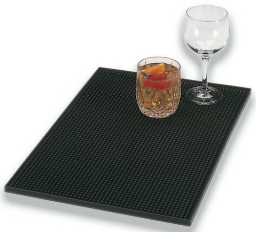 Rubber bar mat black - mat,