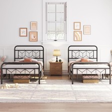 Country Romantic Metal Bed