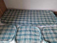 Vintage Covers for Ercol Studio Daybed Sofa - turquoise/ cream