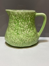 Sylvac Green Leaf Jug Art Deco 
