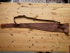 Brady Gun/Rifle Canvas Leather Slip with Shoulder Strap. Excellent Condition