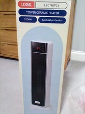Logik L20THW24 Tower Ceramic Heater 2000W  with Remote New