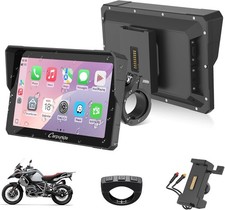 7″ CARPURIDE W702S Motorcycle Carplay Android Auto with BM05 Mount Waterproof