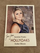 JAZMINE FRANKS     (HOLLYOAKS) PRESIGNED CAST CARD