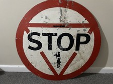 Banksy Original Road Sign (Bomb Love) circa 2000-2009