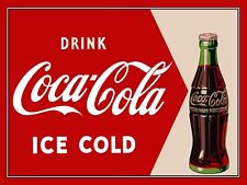  Drink Coca Cola, Retro Metal Plaque/Sign, Man Cave, Bar/Pub Novelty Gift