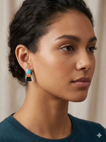 Navajo sterling multi stone - sterling,