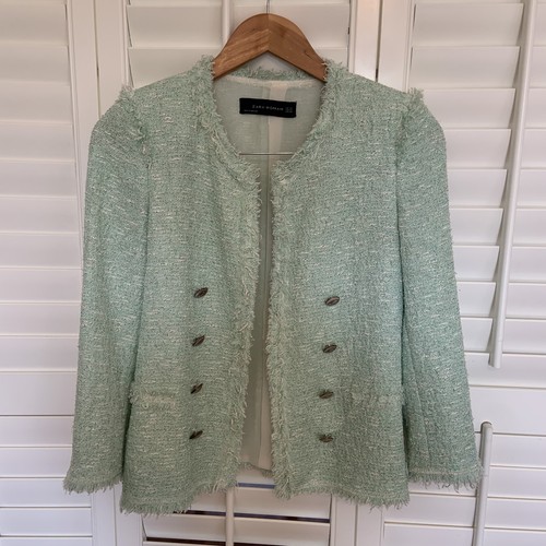 Stunning zara mint green - green, white