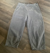 Two Danes XL Grey White Check Trousers