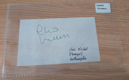 Superb autograph chris nicholl - chris,