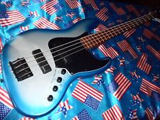 AWESOME SQUIER CONTEMPORARY ACTIVE JAZZ BASS SKY BLUE METALLIC , FULLY SET UP