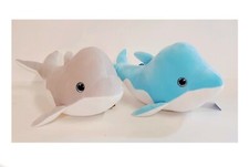 Dolphin Plush Super Soft Blue