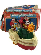 1981 Disney Show Boat Toy with Box Collectible Hong Kong NOT WORKING
