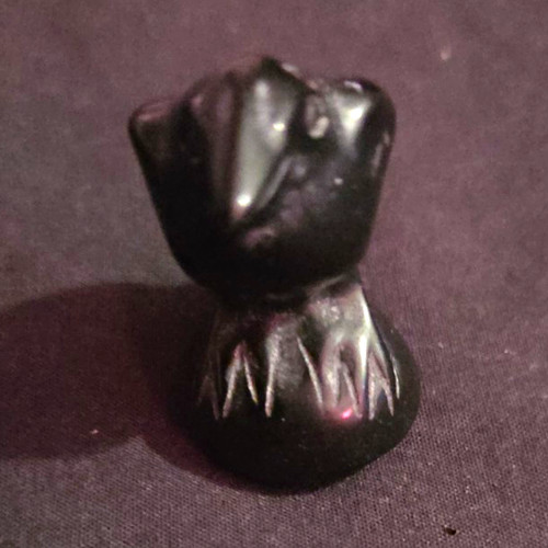 Black bird carving - bird,