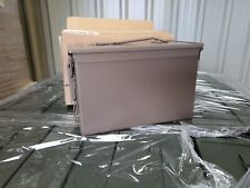 New Lockable M2A1 50 cal Metal Army Military Ammunition Ammo Storage Box Tan 
