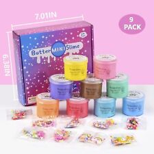Fluffy Slime Kit 9 Pack Butter Slime for Girls Boys Cheap Slime Making Kit