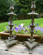 LARGE PAIR OF BRASS DUTCH