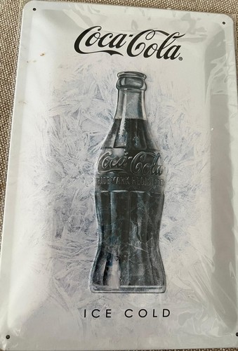 Coca cola tin sign - cola,
