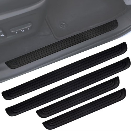Rubber car door scuff plate - scuff,