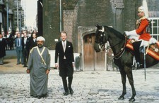 Sultan Qaboos of Oman during a