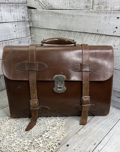 Vintage 1940 60s brown leather - brown,