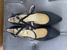 Gabor Black Suede Leather