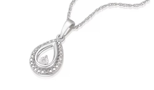 Stirling silver pear - stirling, drop