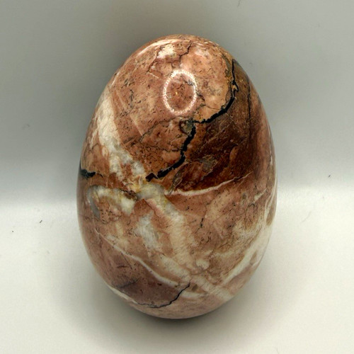 Polished red pinkish banded - polished, red/pinkish