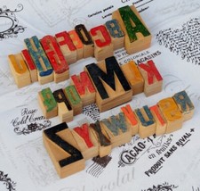 A-Z mixed alphabet letterpress